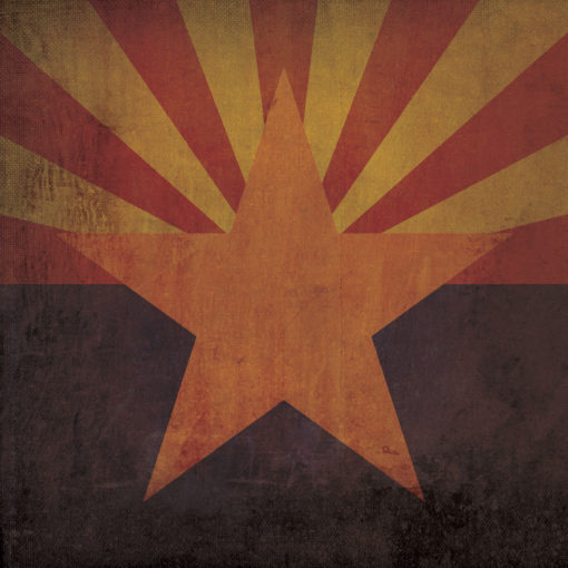 Arizona Flag Art by City Prints