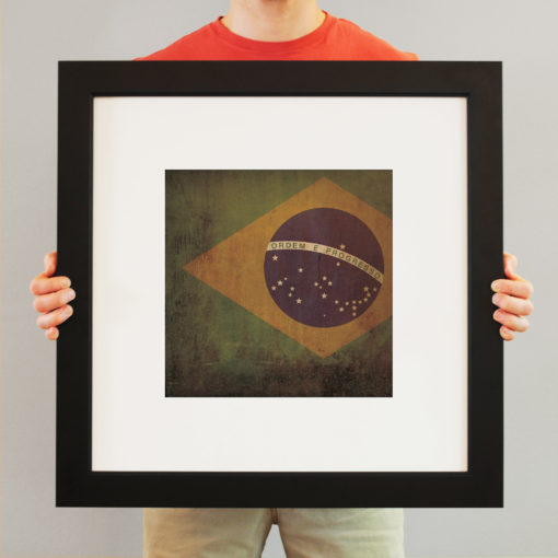 Brazil Flag Art by City Prints - Image 3