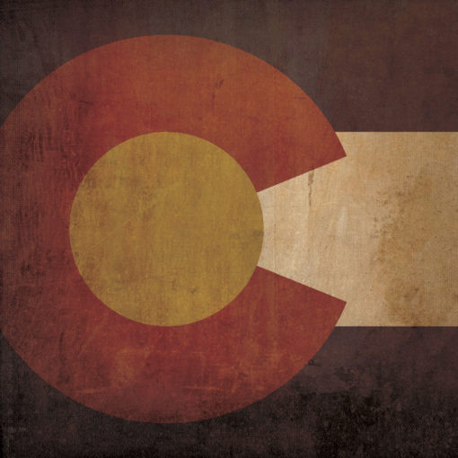 Colorado Flag Art by City Prints
