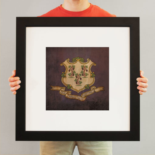 Connecticut Flag Art by City Prints - Image 3