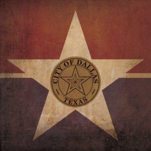 Dallas Flag Art by City Prints