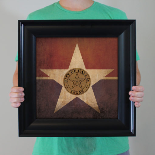 Dallas Flag Art by City Prints - Image 4