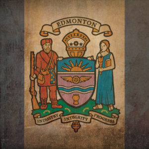 Edmonton Flag Art by City Prints