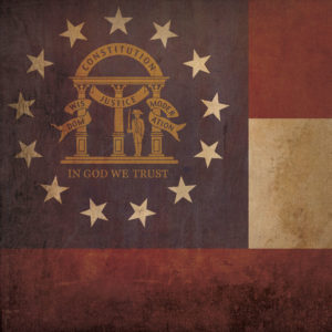 Georgia Flag Art by City Prints