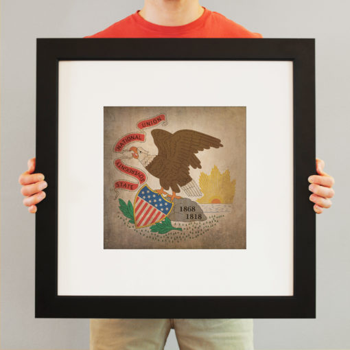 Illinois Flag Art by City Prints - Image 3