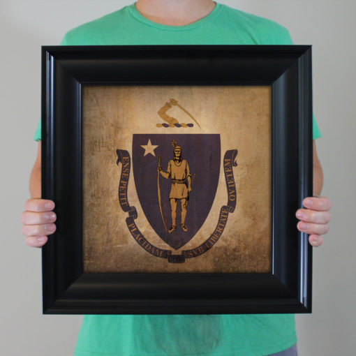 Massachusetts Flag Art by City Prints - Image 4