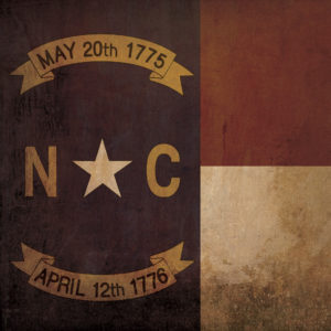 North Carolina Flag Art by City Prints