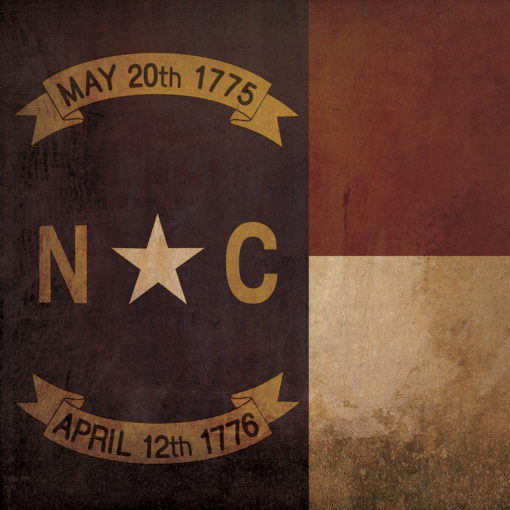 North Carolina Flag Art by City Prints