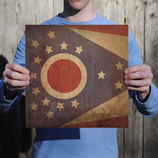 Ohio Flag Art by City Prints - Image 2