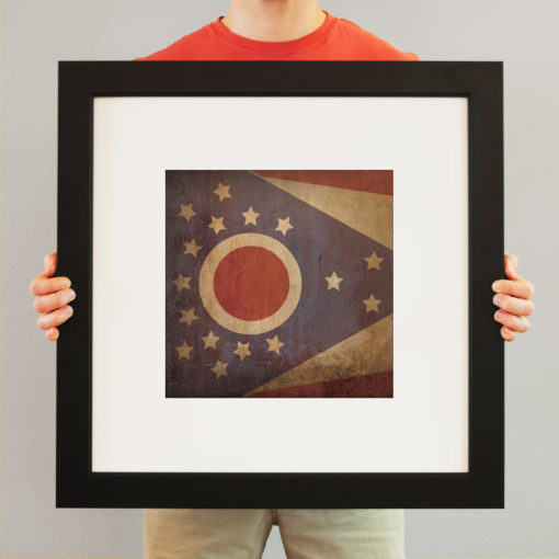 Ohio Flag Art by City Prints - Image 3