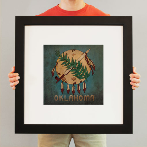 Oklahoma Flag Art by City Prints - Image 3