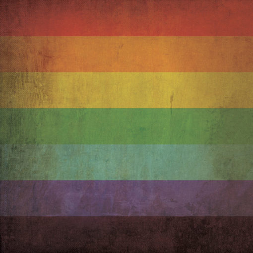 Rainbow Flag Art by City Prints