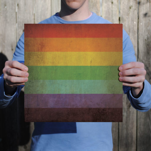 Rainbow Flag Art by City Prints - Image 2