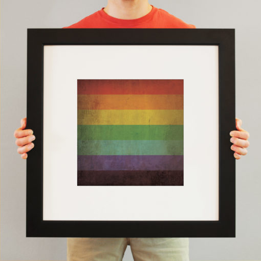 Rainbow Flag Art by City Prints - Image 3