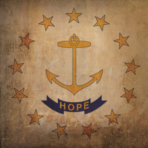 Rhode Island Flag Art by City Prints