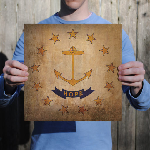 Rhode Island Flag Art by City Prints - Image 2