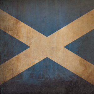 Scotland Flag Art by City Prints