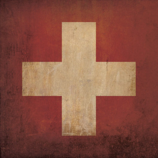 Switzerland Flag Art by City Prints