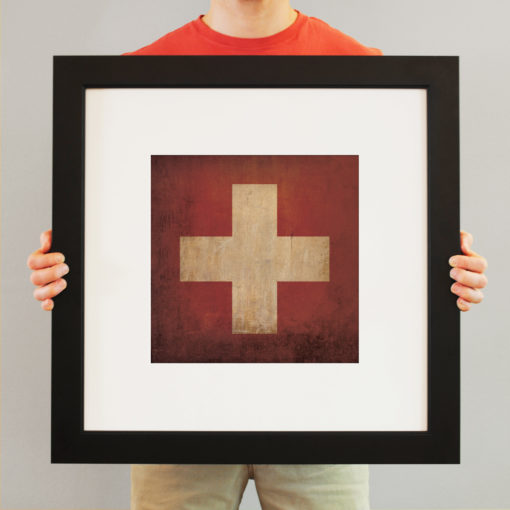 Switzerland Flag Art by City Prints - Image 3