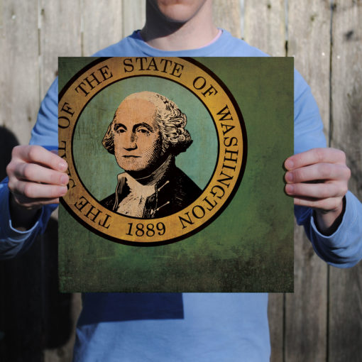 Washington Flag Art by City Prints - Image 2