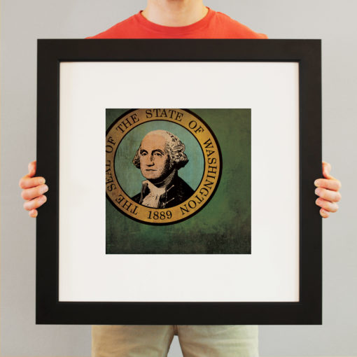Washington Flag Art by City Prints - Image 3