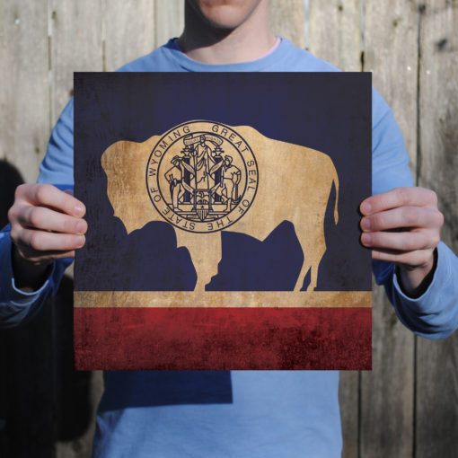 Wyoming Flag Art by City Prints - Image 2