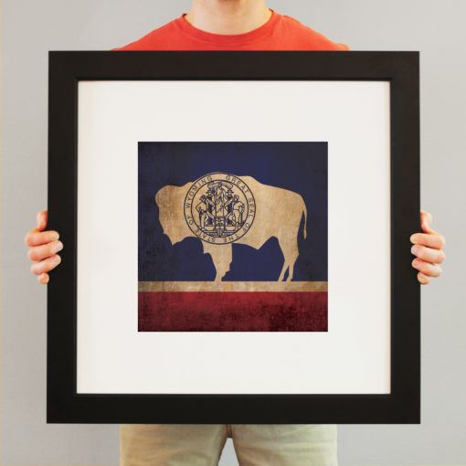 Wyoming Flag Art by City Prints - Image 3