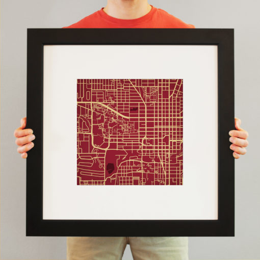 Florida State University Campus Map Art by City Prints - Image 4