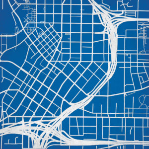 Georgia State University Campus Map Art by City Prints