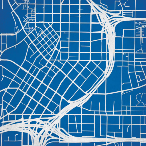 Georgia State University Campus Map Art by City Prints