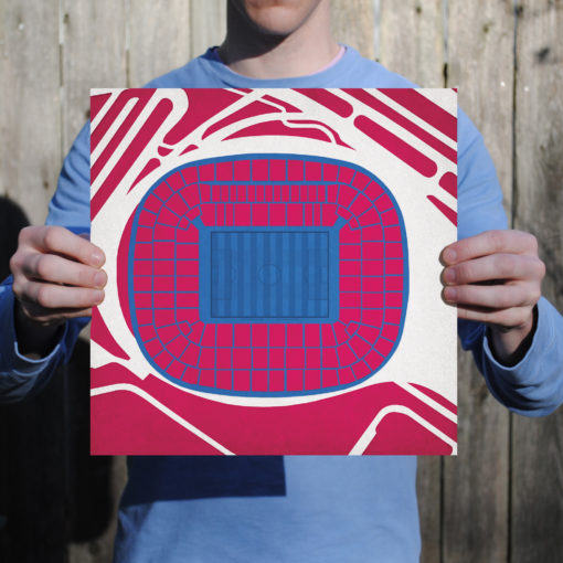 Allianz Arena Map Art by City Prints - Image 2