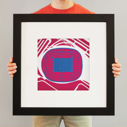 Allianz Arena Map Art by City Prints - Image 3