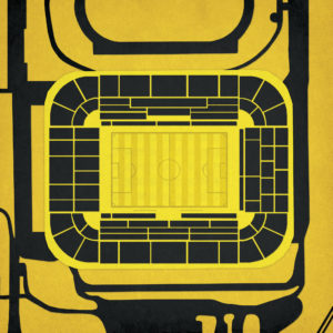 Signal Iduna Park Map Art by City Prints