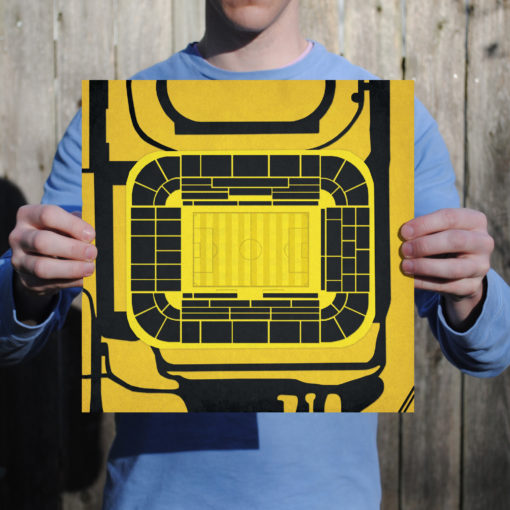 Signal Iduna Park Map Art by City Prints - Image 2