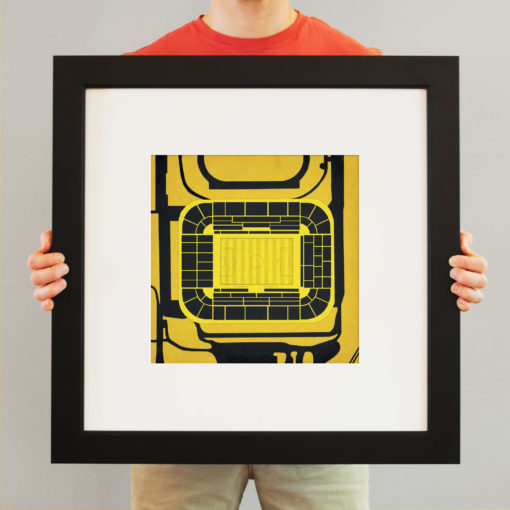 Signal Iduna Park Map Art by City Prints - Image 3