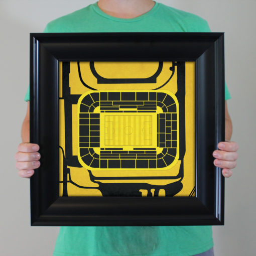 Signal Iduna Park Map Art by City Prints - The Map Shop