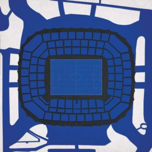 Volksparkstadion Map Art by City Prints