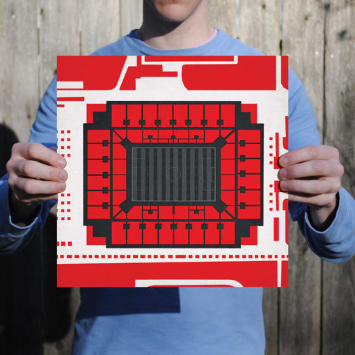 RheinEnergieStadion Map Art by City Prints - Image 2