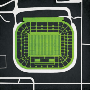 Borussia-Park Map Art by City Prints