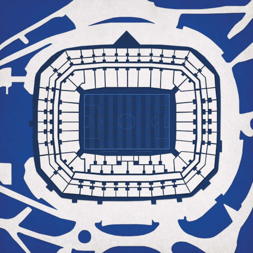 Veltins-Arena Map Art by City Prints