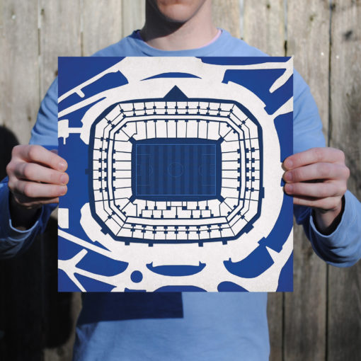 Veltins-Arena Map Art by City Prints - Image 2