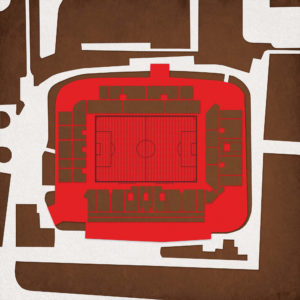Millerntor-Stadion Map Art by City Prints