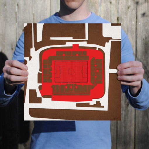 Millerntor-Stadion Map Art by City Prints - Image 2