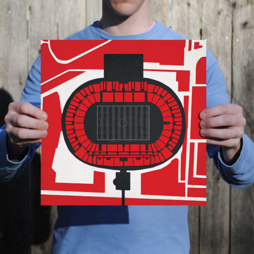 Mercedes-Benz Arena Map Art by City Prints - Image 2