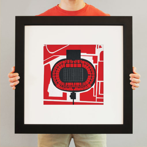 Mercedes-Benz Arena Map Art by City Prints - Image 3