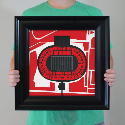 Mercedes-Benz Arena Map Art by City Prints - Image 4