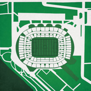 Weserstadion Map Art by City Prints