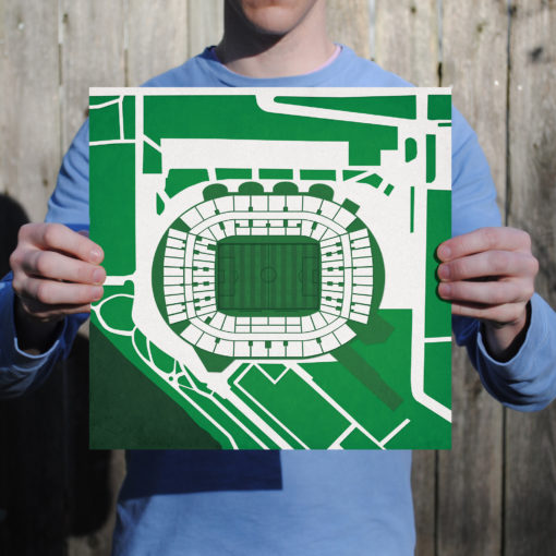 Weserstadion Map Art by City Prints - Image 2