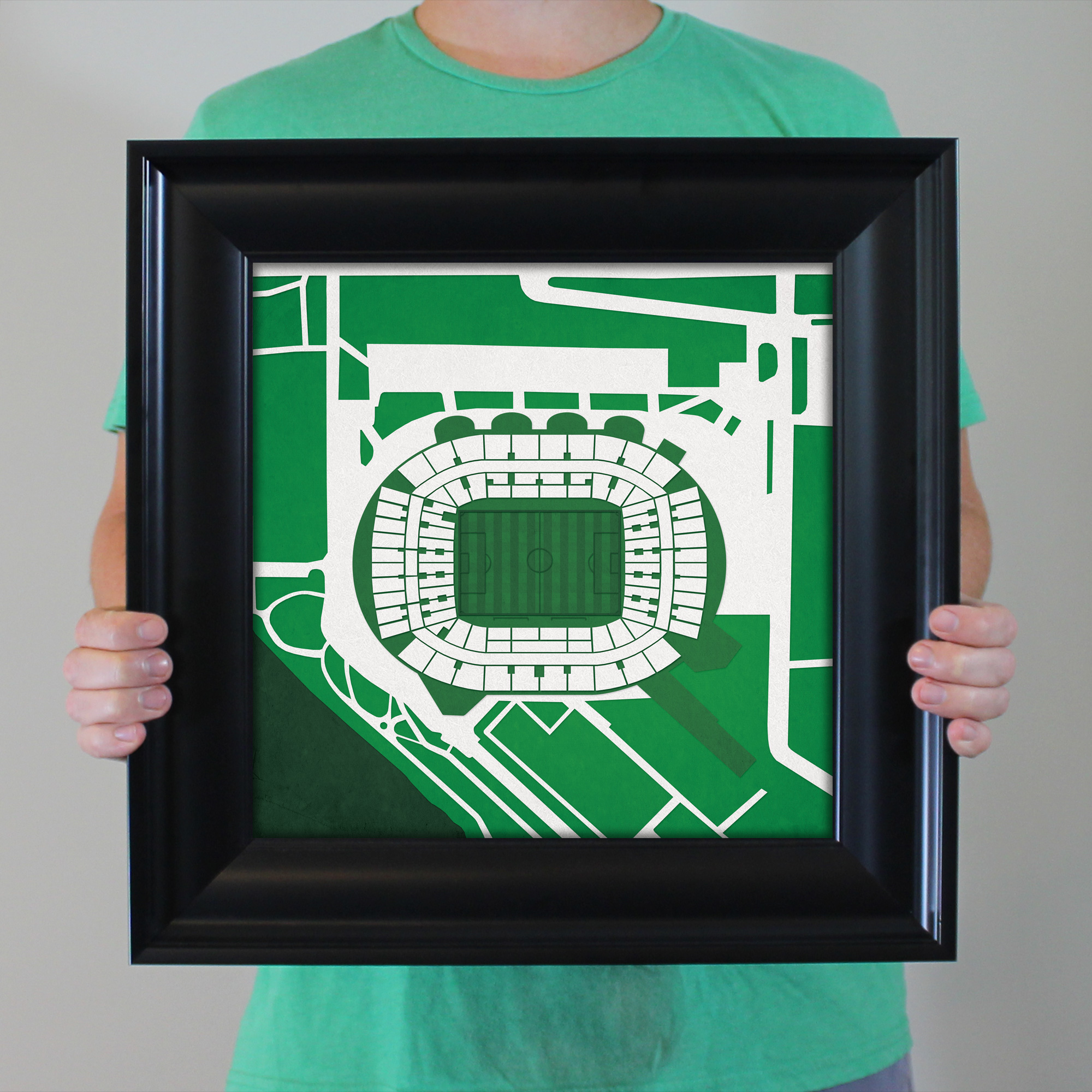 Map - Weserstadion City Prints Map by Art Shop The