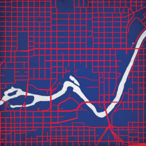 Gonzaga University Campus Map Art by City Prints